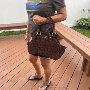 Vera Bradley Chocolate Polka Dot Quilted bag.❤️
